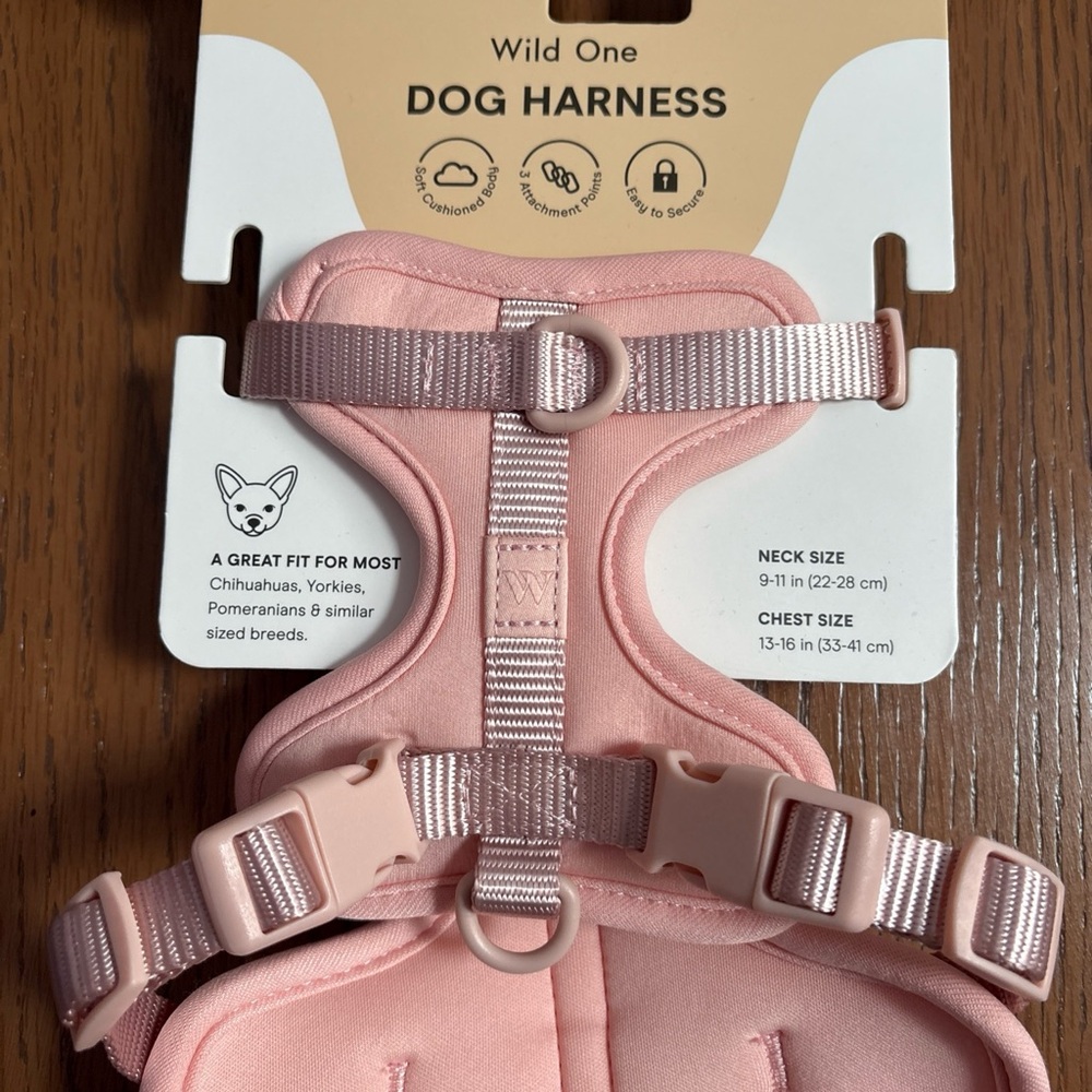 Wild One Pink Dog Harness